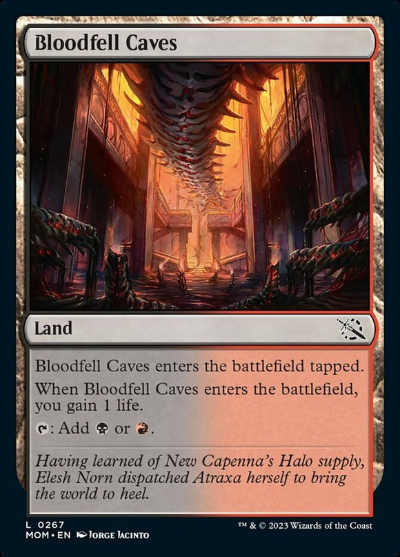 Bloodfell Caves - March of the Machines - English - NM - MTG