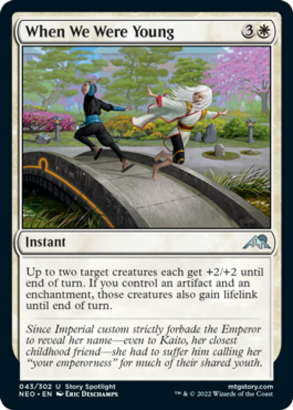 When We Were Young - Kamigawa: Neon Dynasty - English - NM - MTG