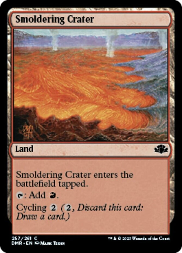 Smoldering Crater - Dominaria Remastered - English - NM - MTG