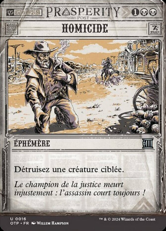 Murder - Outlaws: Breaking News - English - NM - MTG