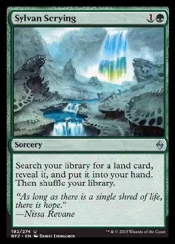 Sylvan Scrying - Battle for Zendikar - English - NM - MTG