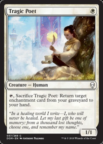 Tragic Poet - Dominaria - English - NM - MTG