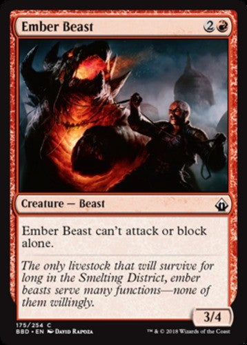 Ember Beast - Battlebond - English - NM - MTG