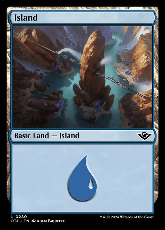 Island (0280) - Outlaws of Thunder Junction - English - NM - MTG