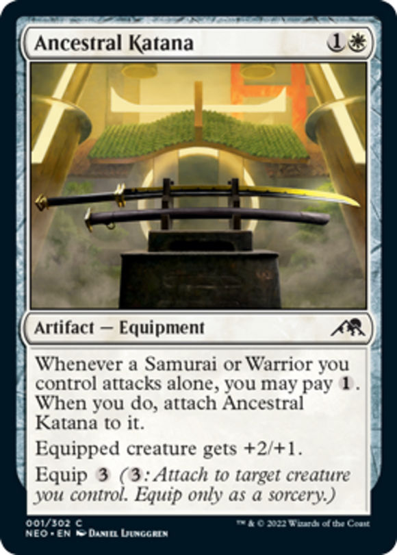Ancestral Katana - Kamigawa: Neon Dynasty - English - NM - MTG