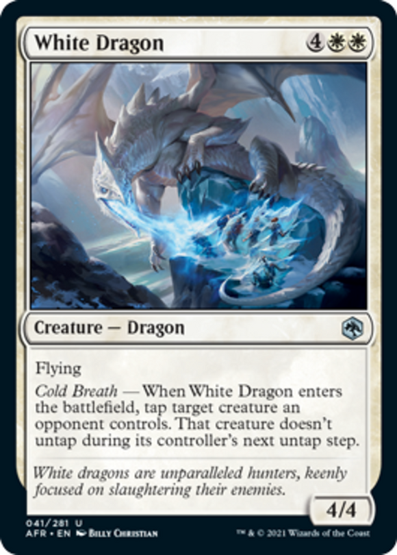 White Dragon - Forgotten Realms - English - NM - MTG
