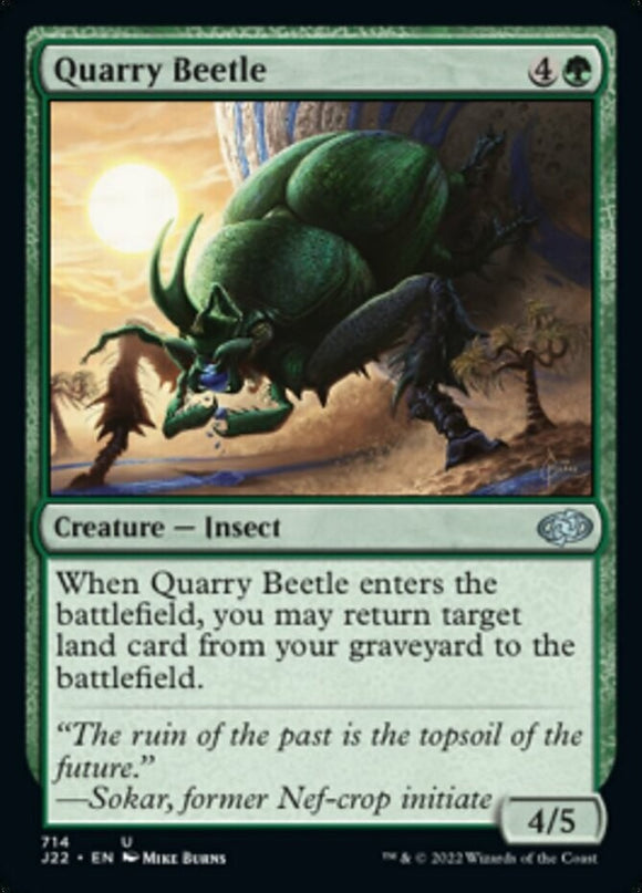 Quarry Beetle - Jumpstart 2022 - English - NM - MTG