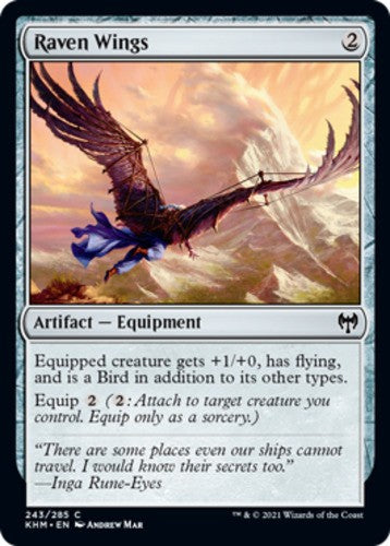 Raven Wings - Kaldheim - English - NM - MTG