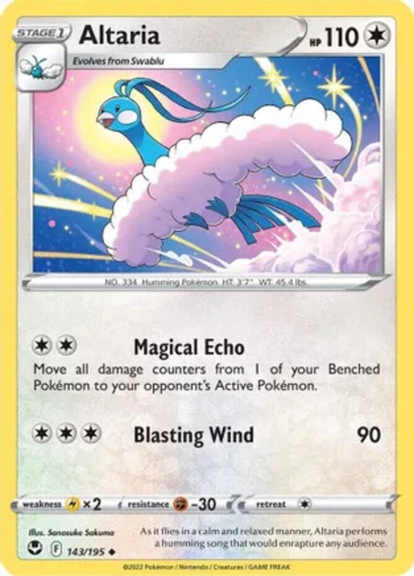 Altaria - 143/195 - Uncommon - Sword & Shield - Silver Tempest NM - Pokemon TCG