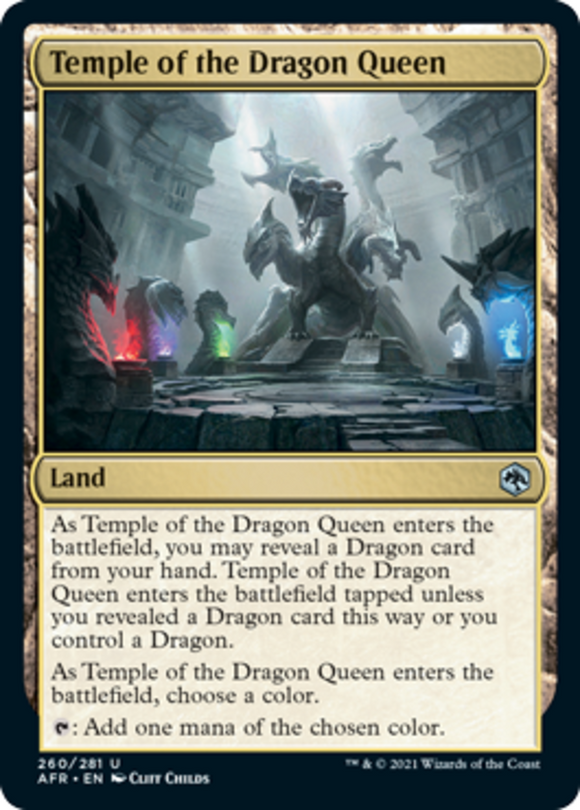 Temple of the Dragon Queen - Forgotten Realms - English - NM - MTG