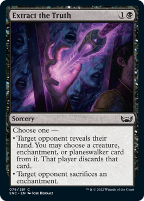 Extract the Truth - Streets of New Capenna - English - NM - MTG