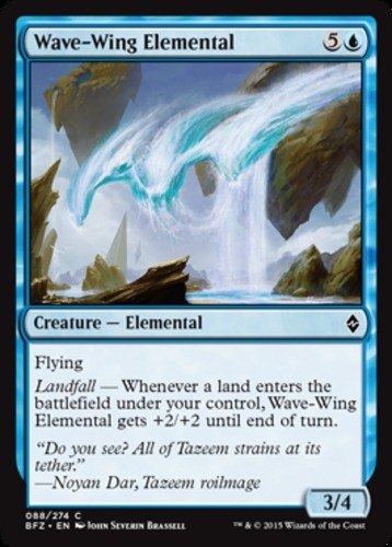 Wave-Wing Elemental - Battle for Zendikar - English - NM - MTG