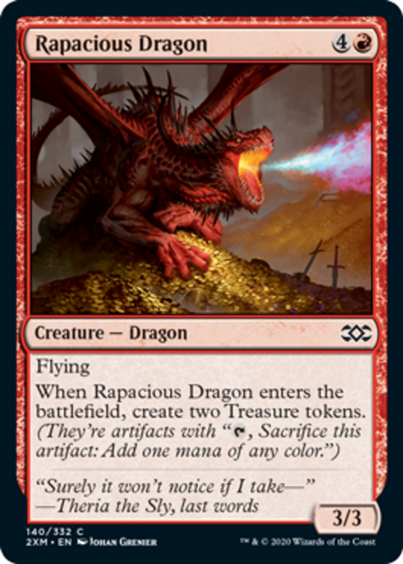 Rapacious Dragon - Double Masters - English - NM - MTG