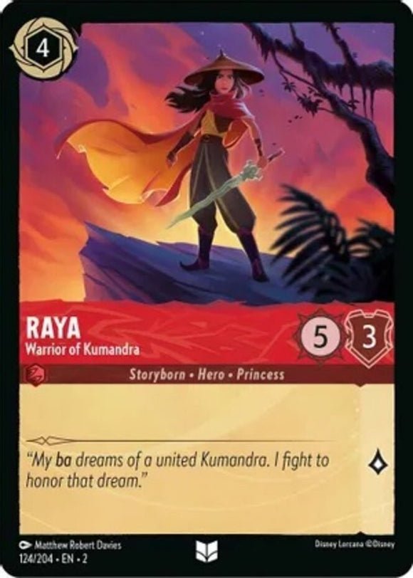 Raya - Warrior of Kumandra - 124/204 - Uncommon - Rise of the Floodborn NM