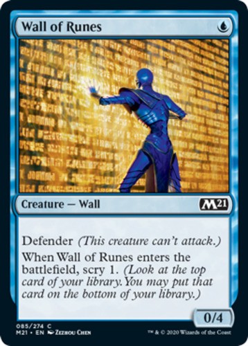 Wall of Runes - Core Set 2021 (M21) - English - NM - MTG
