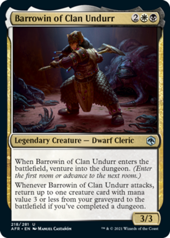 Barrowin of Clan Undurr - Forgotten Realms - English - NM - MTG