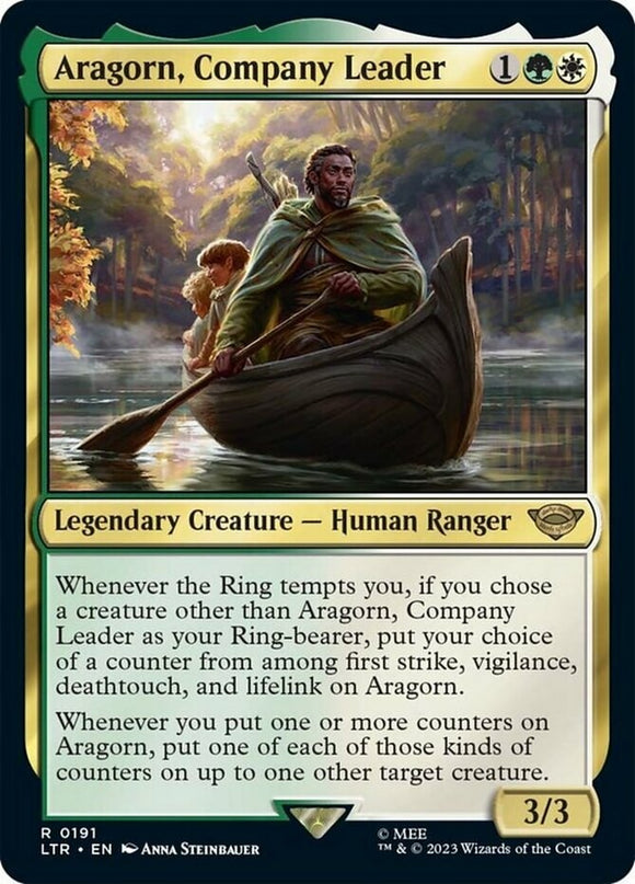 Aragorn, Company Leader - Lord of the Rings - English - NM - MTG