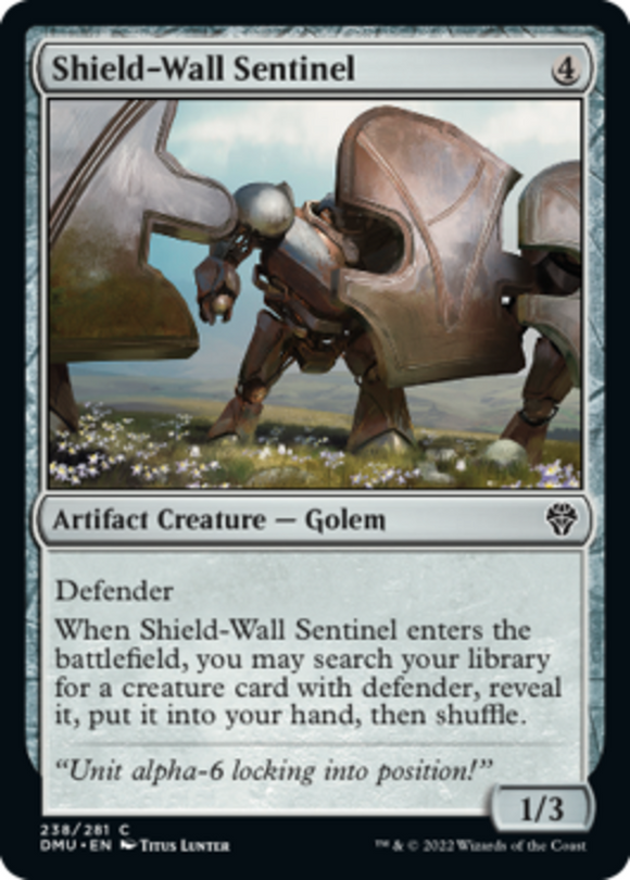 Shield-Wall Sentinel - Dominaria United - English - NM - MTG