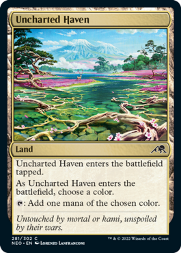 Uncharted Haven - Kamigawa: Neon Dynasty - English - NM - MTG
