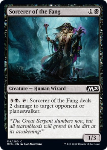 Sorcerer of the Fang - Core Set 2020 (M20) - English - NM - MTG