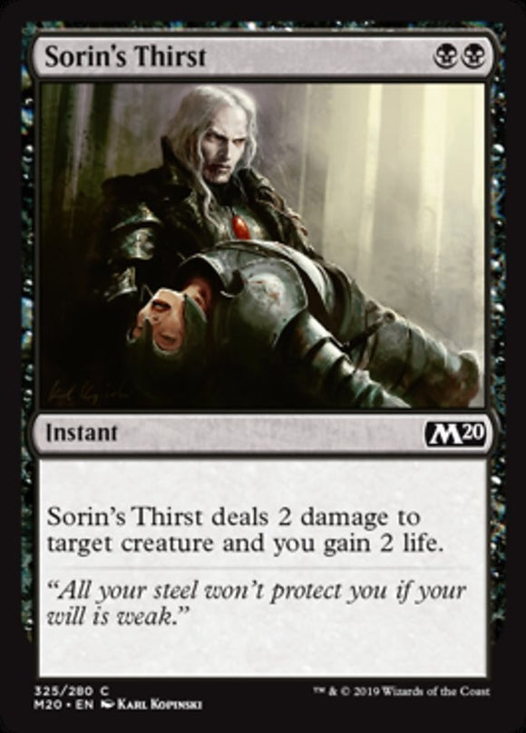 Sorin's Thirst - Planeswalker Deck Exclusive - Core Set 2020 (M20) - English - N