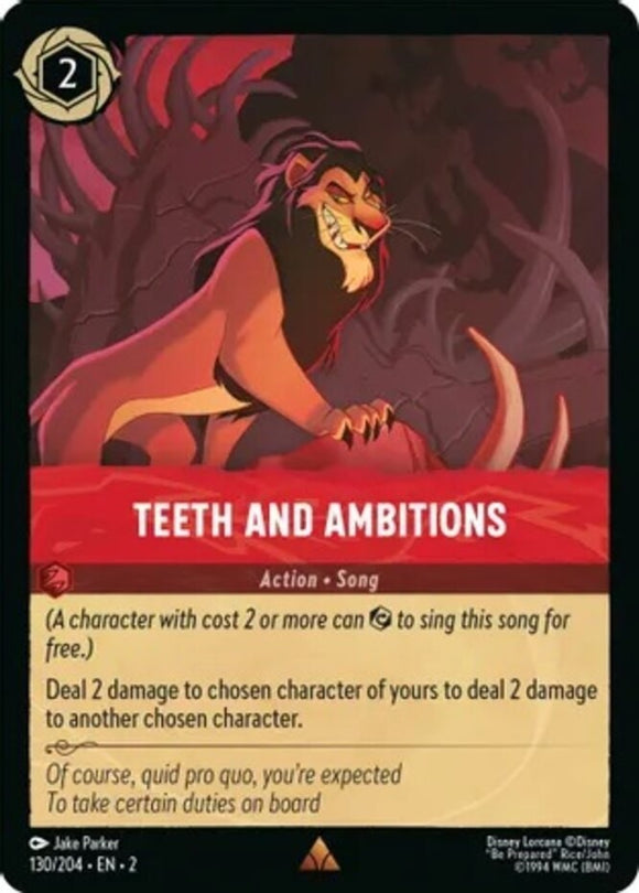 Teeth and Ambitions - 130/204 - Rare - Rise of the Floodborn NM