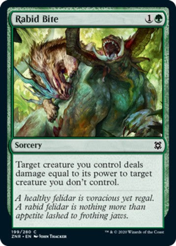 Rabid Bite - Zendikar Rising - English - NM - MTG