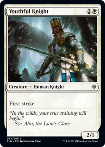 Youthful Knight - Throne of Eldraine - English - NM - MTG