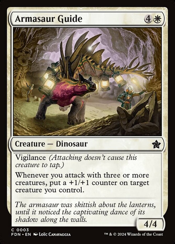 Armasaur Guide - Foundations - English - NM - MTG