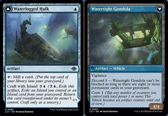 Waterlogged Hulk // Watertight Gondola - Lost Caverns of Ixalan - English - NM -