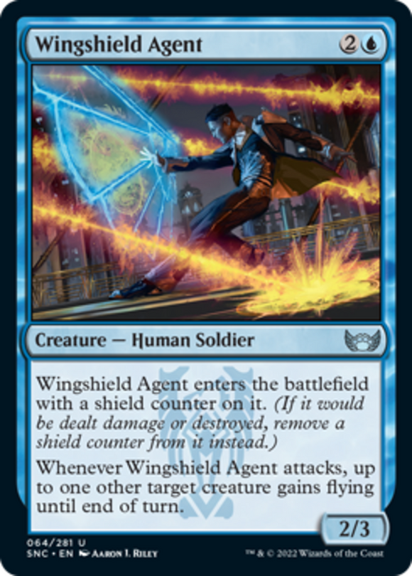 Wingshield Agent - Streets of New Capenna - English - NM - MTG
