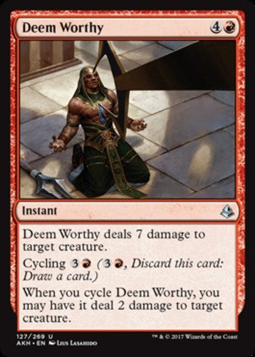 Deem Worthy - Amonkhet - English - NM - MTG