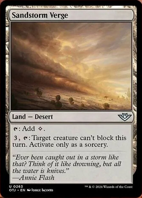 Sandstorm Verge - Outlaws of Thunder Junction - English - NM - MTG