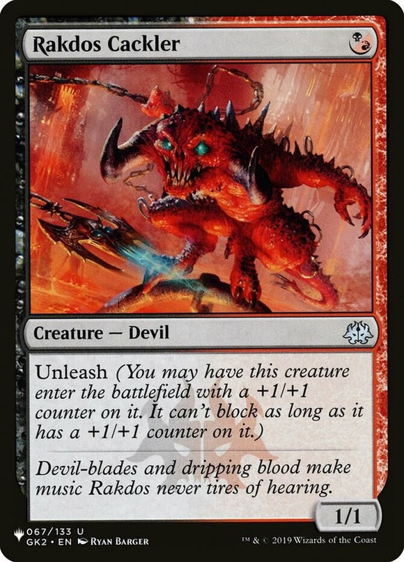 Rakdos Cackler - The List - The List - English - NM - MTG