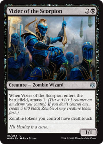 Vizier of the Scorpion - War Of The Spark - English - NM - MTG