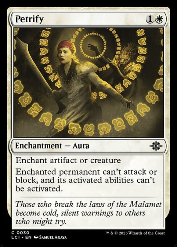 Petrify - Lost Caverns of Ixalan - English - NM - MTG