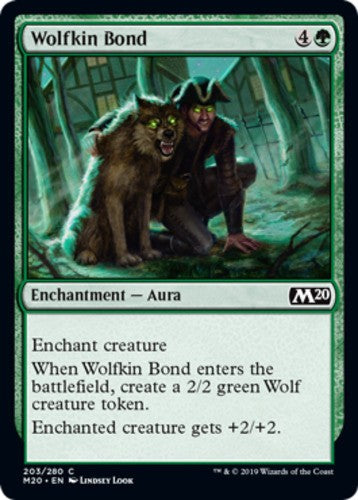 Wolfkin Bond - Core Set 2020 (M20) - English - NM - MTG