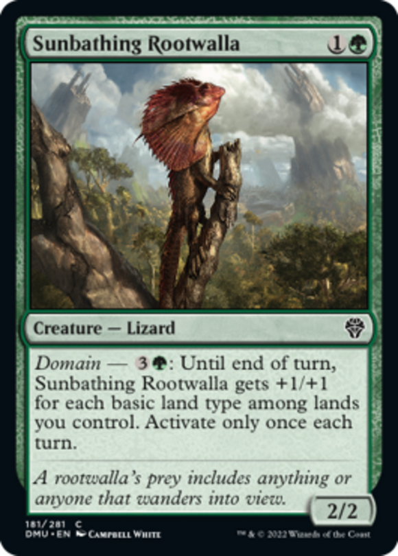 Sunbathing Rootwalla - Dominaria United - English - NM - MTG