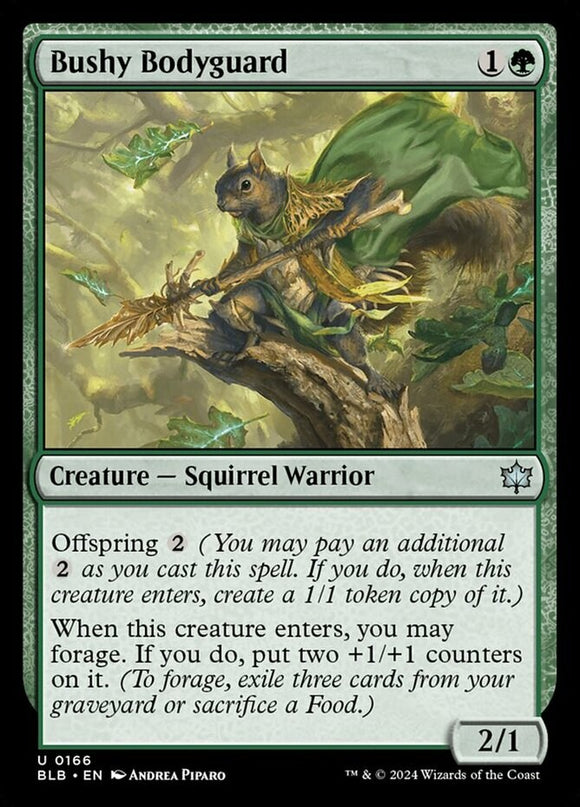 Bushy Bodyguard - Bloomburrow - English - NM - MTG