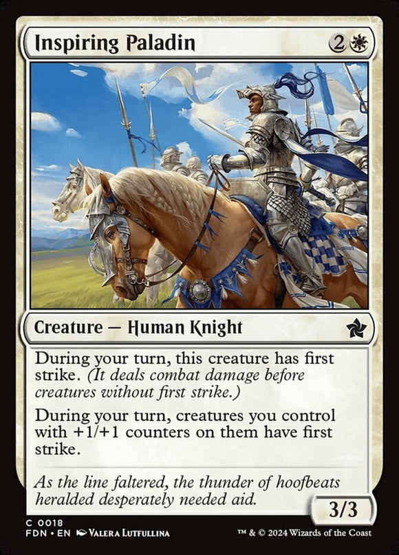 Inspiring Paladin - Foundations - English - NM - MTG