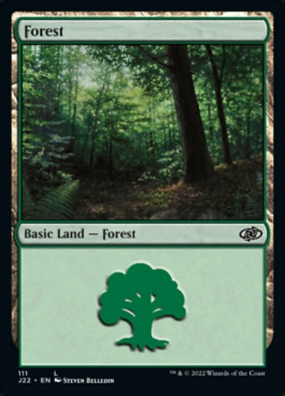 Forest (111) - Jumpstart 2022 - English - NM - MTG