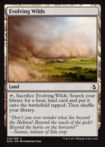 Evolving Wilds - Amonkhet - English - NM - MTG