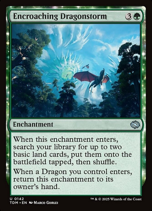 Encroaching Dragonstorm - Tarkir: Dragonstorm - English - NM - MTG