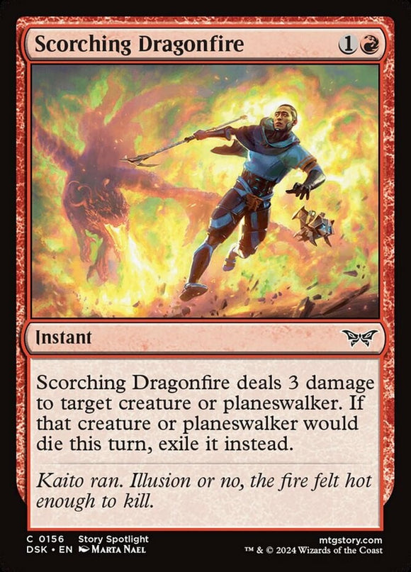 Scorching Dragonfire - Duskmourn: House of Horror - English - NM - MTG