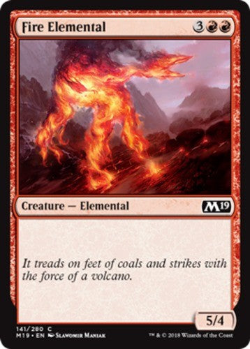 Fire Elemental - Core Set 2019 (M19) - English - NM - MTG