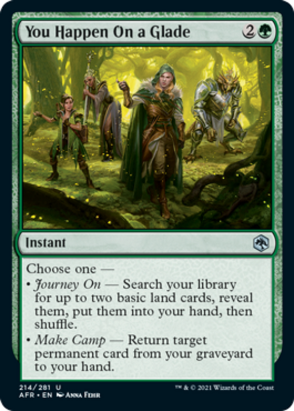 You Happen On a Glade - Forgotten Realms - English - NM - MTG