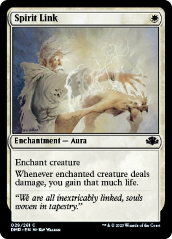 Spirit Link - Dominaria Remastered - English - NM - MTG