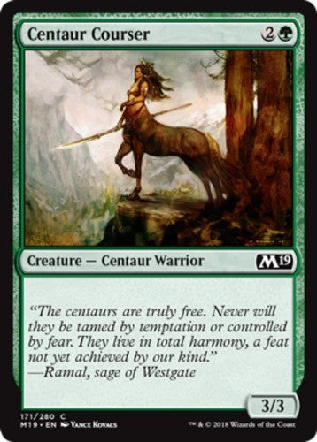 Centaur Courser - Core Set 2019 (M19) - English - NM - MTG