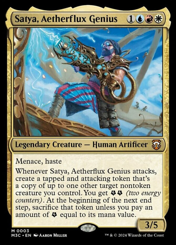Satya, Aetherflux Genius - Commander: Modern Horizons 3 - English - NM - MTG