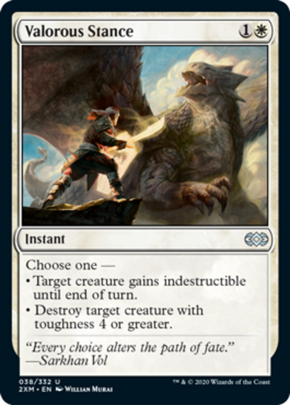 Valorous Stance - Double Masters - English - NM - MTG